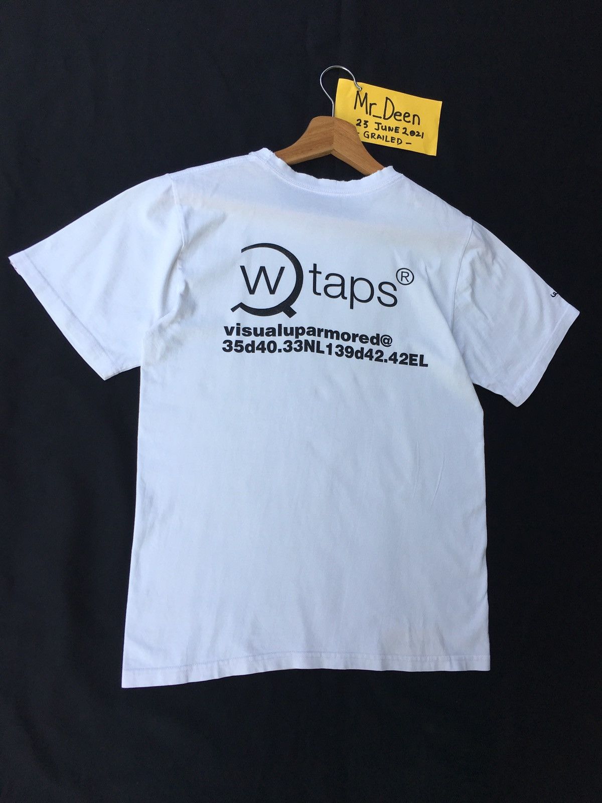 Wtaps Rare WTAPS Tetsu Nishiyama Big Spellout White Tshirt Size US S / EU 44-46 / 1 - 3 Thumbnail
