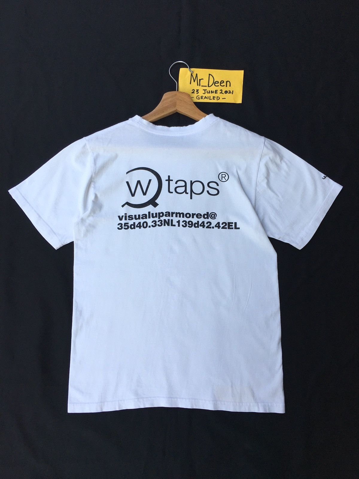 Wtaps Rare WTAPS Tetsu Nishiyama Big Spellout White Tshirt Size US S / EU 44-46 / 1 - 2 Thumbnail