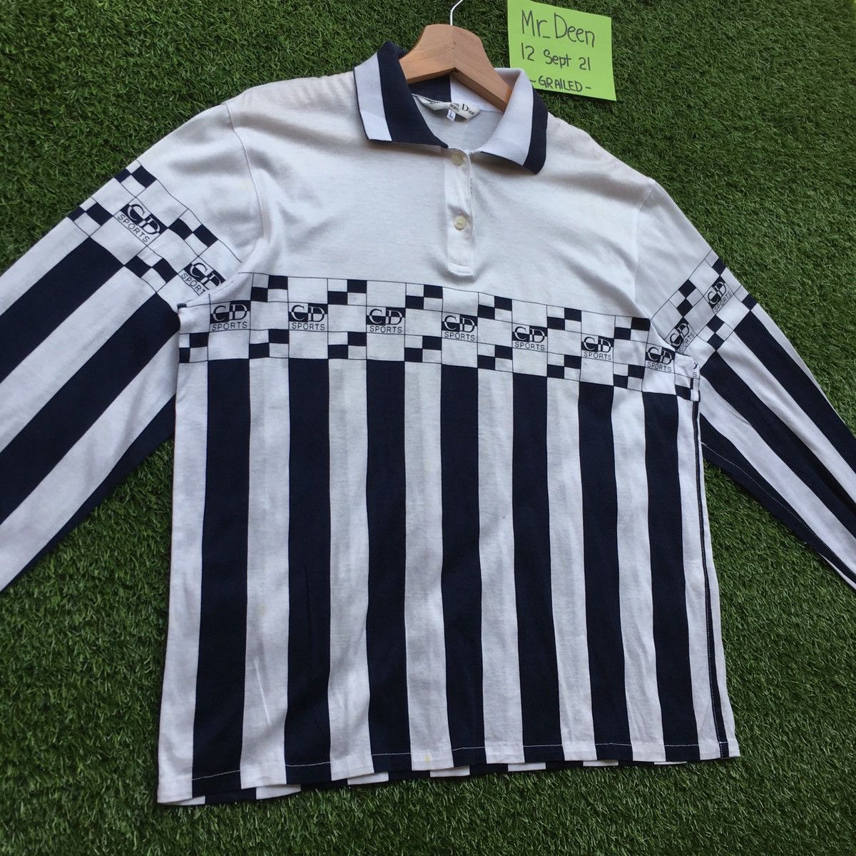 Christian Dior Monsieur Rare Vintage Christian Dior Sport Spellout Polo Shirt Size US M / EU 48-50 / 2 - 5 Thumbnail