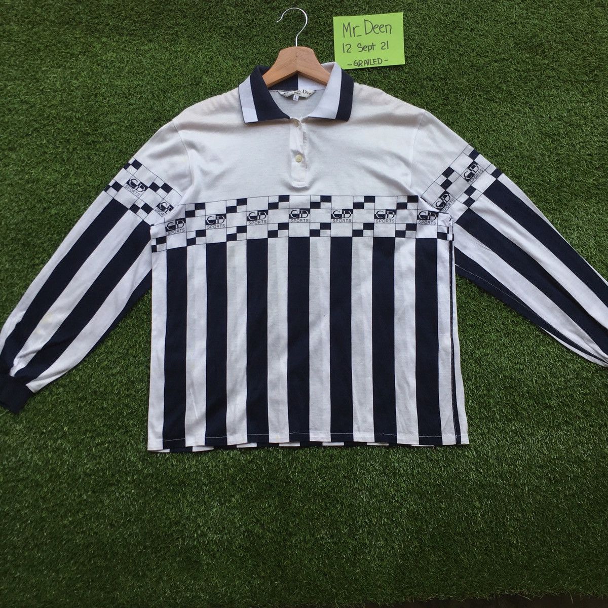 Christian Dior Monsieur Rare Vintage Christian Dior Sport Spellout Polo Shirt Size US M / EU 48-50 / 2 - 4 Thumbnail