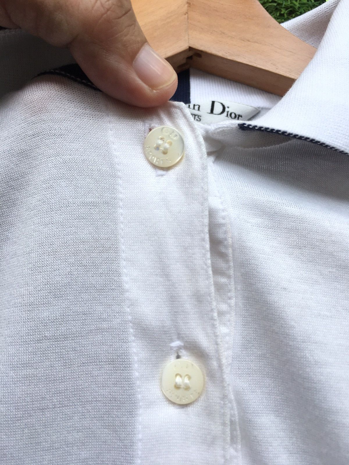 Christian Dior Monsieur Rare Vintage Christian Dior Sport Spellout Polo Shirt Size US M / EU 48-50 / 2 - 15 Thumbnail