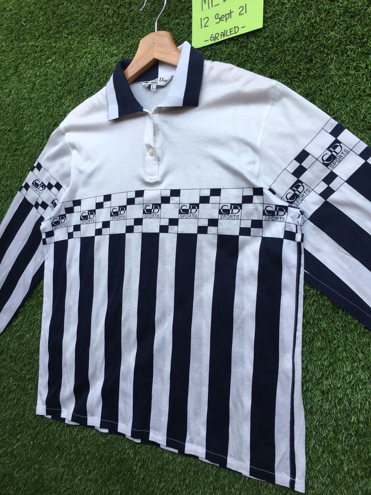 Christian Dior Monsieur Rare Vintage Christian Dior Sport Spellout Polo Shirt Size US M / EU 48-50 / 2 - 3 Thumbnail