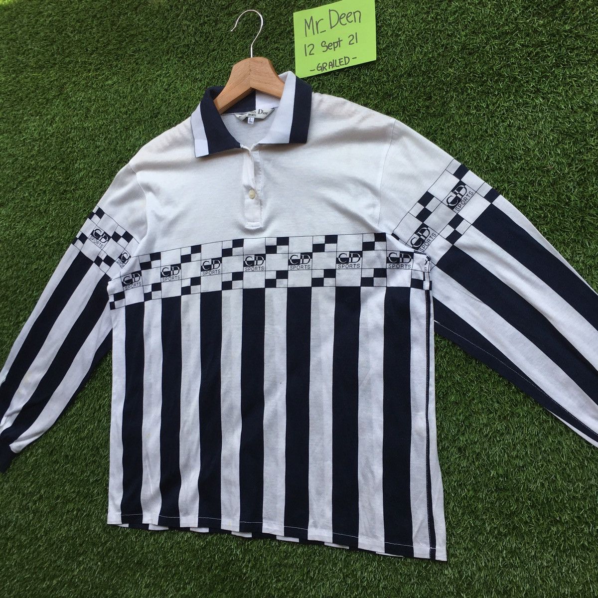 Christian Dior Monsieur Rare Vintage Christian Dior Sport Spellout Polo Shirt Size US M / EU 48-50 / 2 - 6 Thumbnail