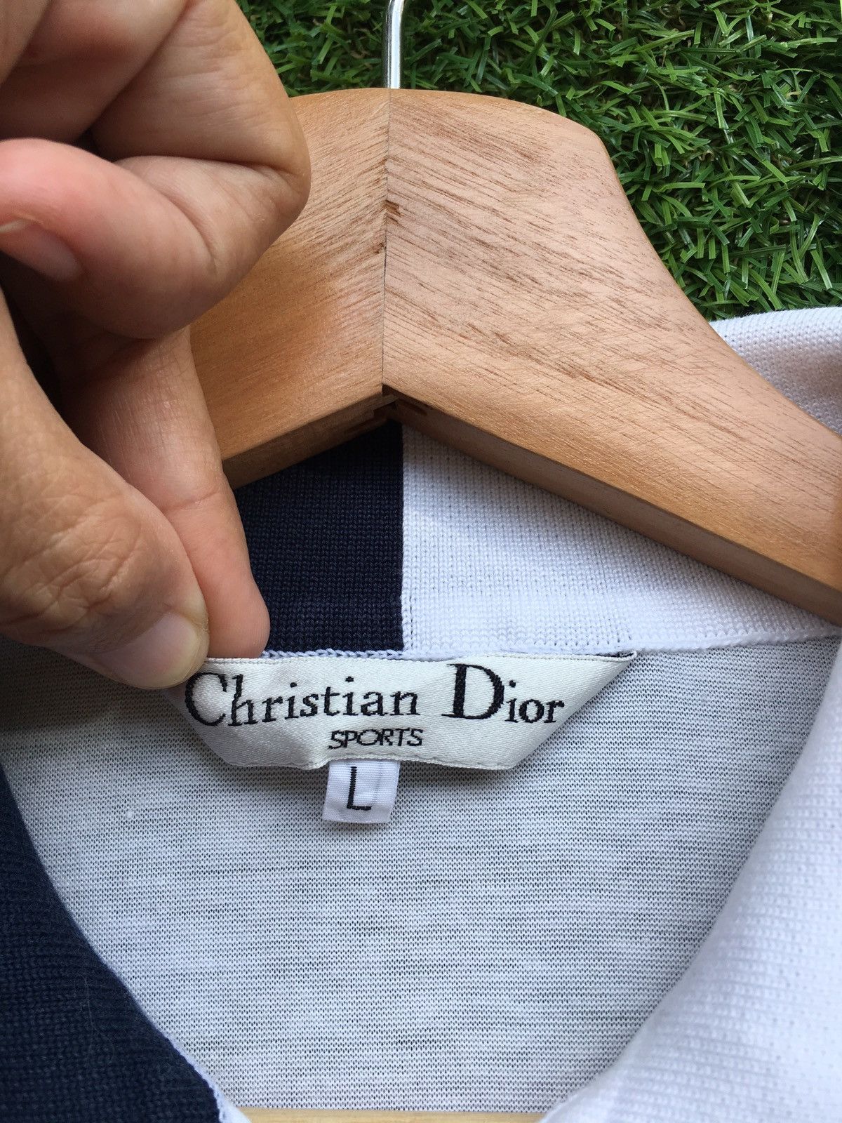 Christian Dior Monsieur Rare Vintage Christian Dior Sport Spellout Polo Shirt Size US M / EU 48-50 / 2 - 9 Thumbnail