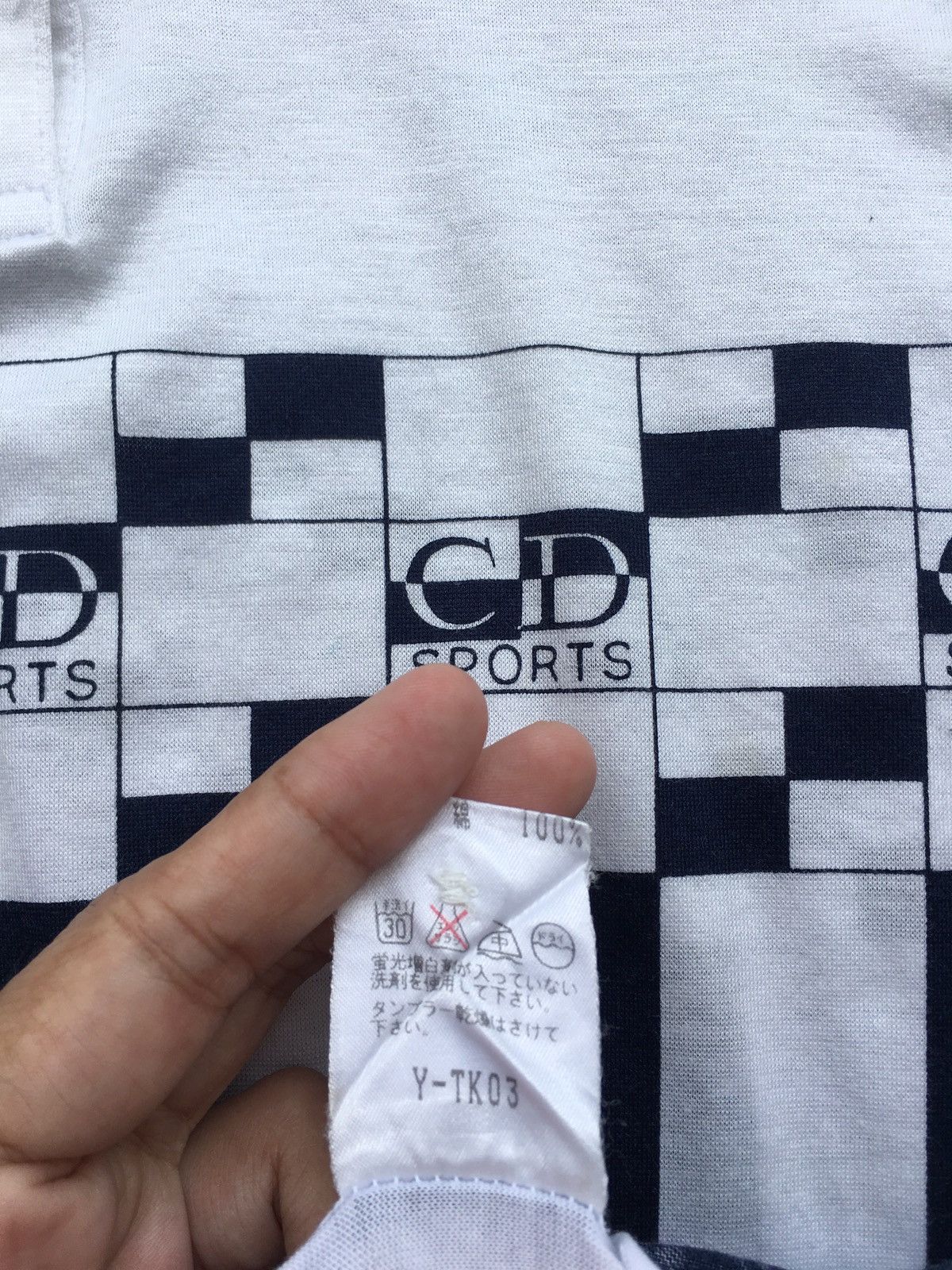 Christian Dior Monsieur Rare Vintage Christian Dior Sport Spellout Polo Shirt Size US M / EU 48-50 / 2 - 14 Thumbnail