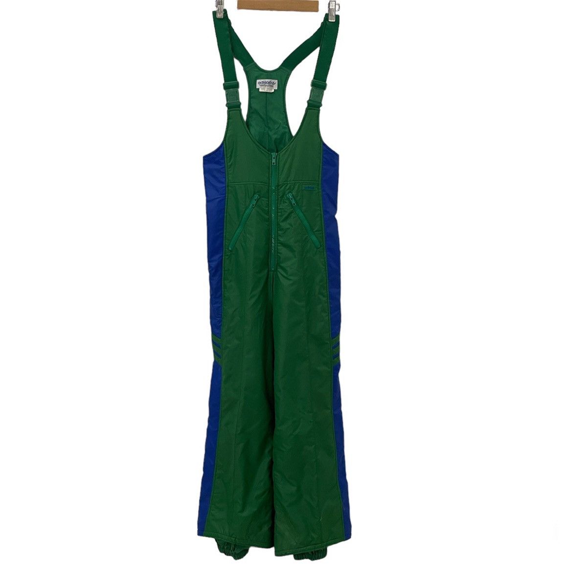 image of Vintage 90's Adidas Sleeveless Overall in Green, Men's (Size 30)
