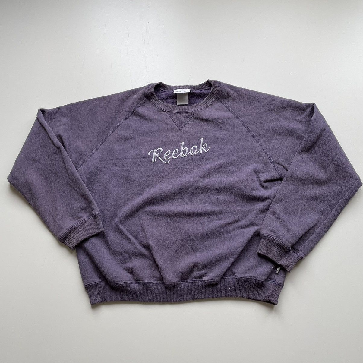 image of 90's Reebok Embroidered Purple Crewneck Xs, Men's