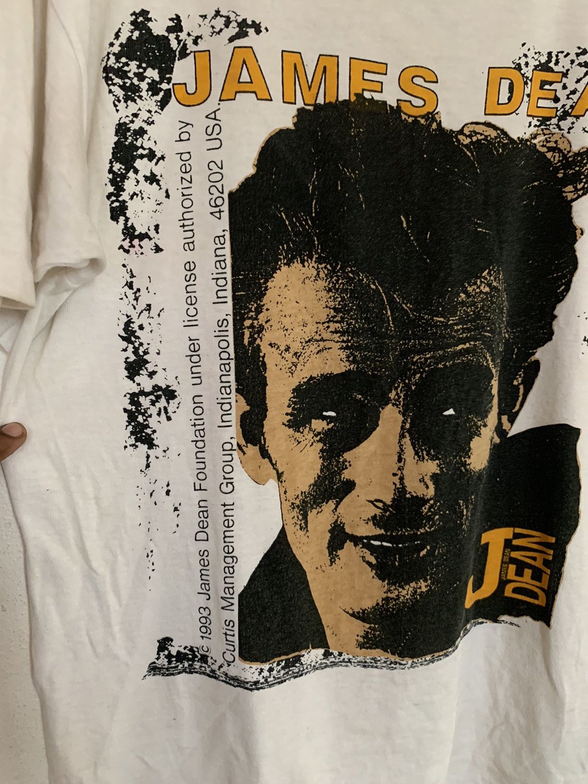 Band Tees 1993 JAMES DEAN BIG FACE SHIRT RARE Size US M / EU 48-50 / 2 - 2 Thumbnail