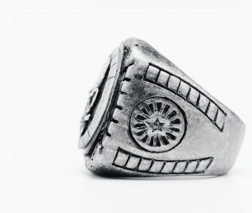Jewelry 316L Stainless Steel Skeleton Mage Ring Size ONE SIZE - 2 Thumbnail