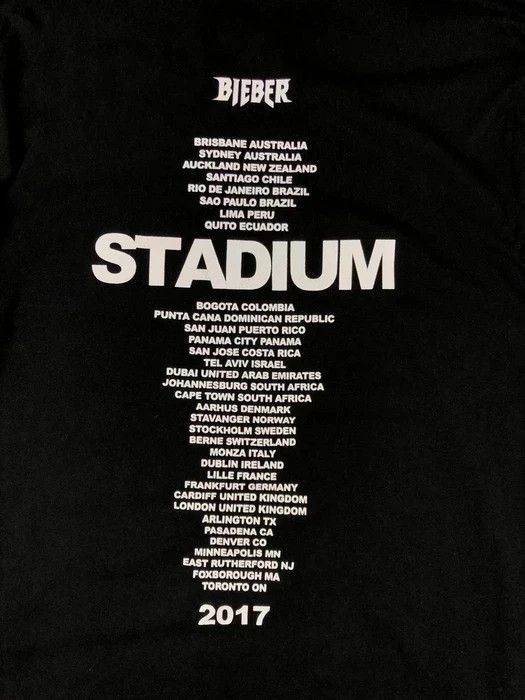 Bravado × Justin Bieber Justin Bieber Long Sleeve Jumper Stadium Tour Size S Black Size US S / EU 44-46 / 1 - 3 Thumbnail