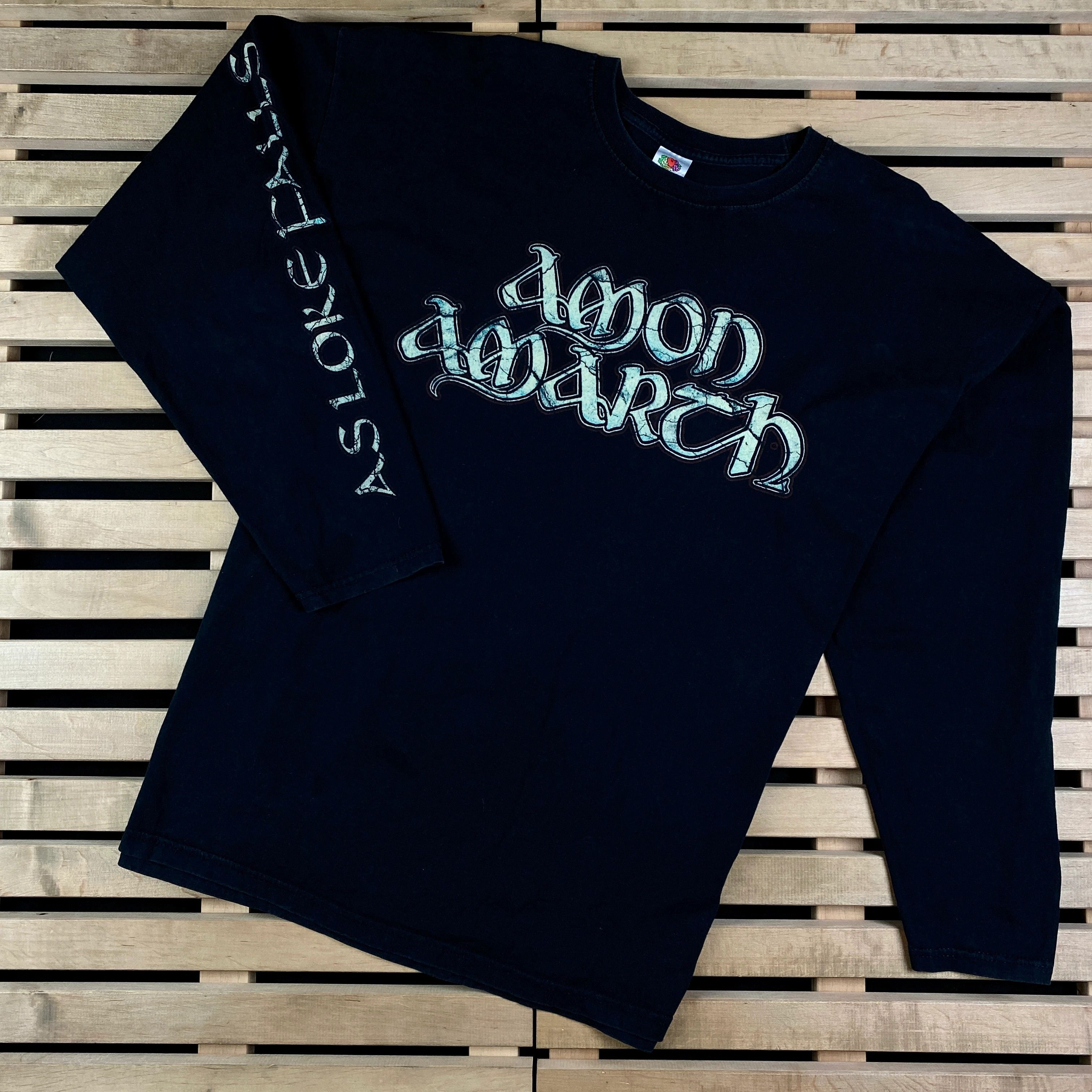 Band Tees × Vintage Mens Vintage T Shirt Long Sleeve Amon Amarth Size XXL 2XL Size US XXL / EU 58 / 5 - 1 Thumbnail