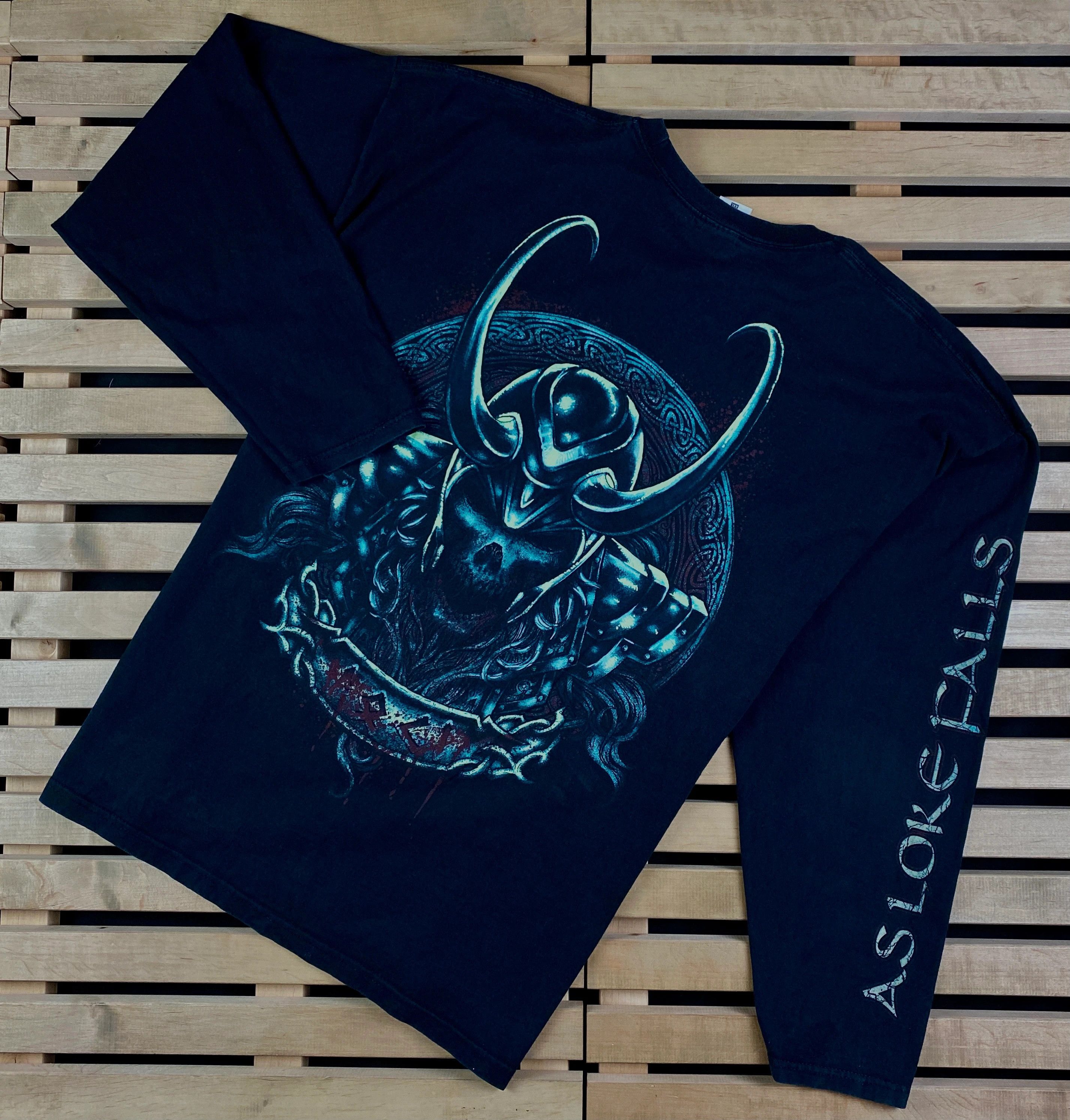 Band Tees × Vintage Mens Vintage T Shirt Long Sleeve Amon Amarth Size XXL 2XL Size US XXL / EU 58 / 5 - 8 Thumbnail