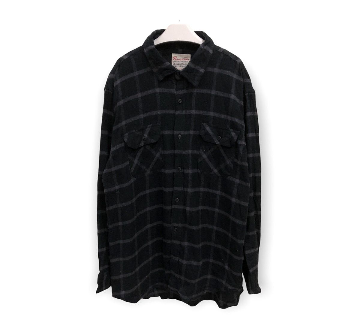 Japanese Brand Vintage Roushatte plaid tartan Flannel Shirt 👕 Size US XL / EU 56 / 4 - 1 Thumbnail