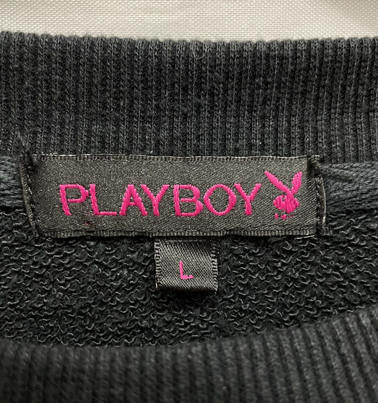 Playboy × Vintage Vintage 90’s PLAYBOY Big Bunny Spell Oull Crewneck Sweater Size US M / EU 48-50 / 2 - 7 Thumbnail