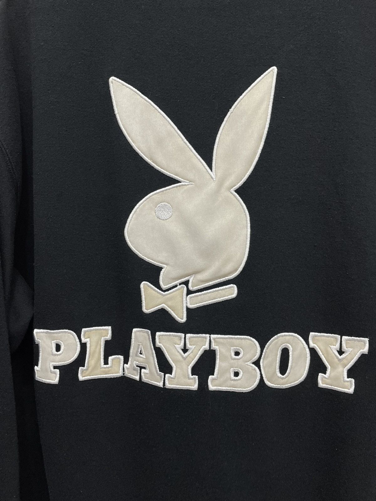 Playboy × Vintage Vintage 90's PLAYBOY Big Bunny Spell Oull Crewneck Sweater  | Grailed