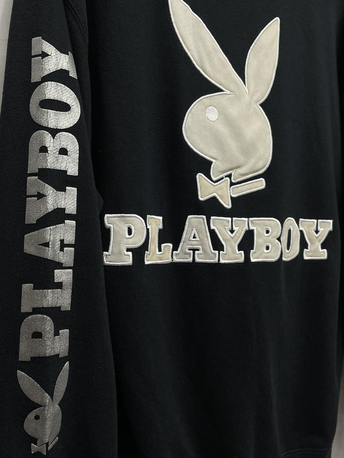 Playboy × Vintage Vintage 90’s PLAYBOY Big Bunny Spell Oull Crewneck Sweater Size US M / EU 48-50 / 2 - 4 Thumbnail