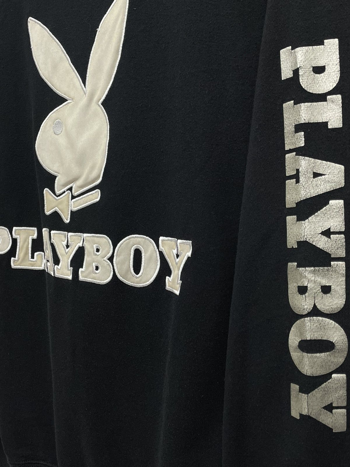 Playboy × Vintage Vintage 90’s PLAYBOY Big Bunny Spell Oull Crewneck Sweater Size US M / EU 48-50 / 2 - 3 Thumbnail