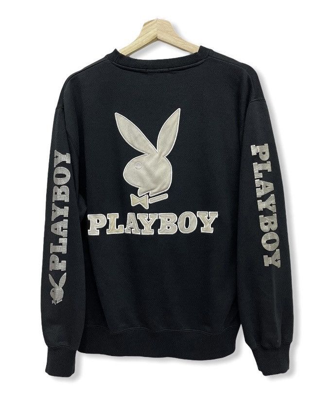 Playboy × Vintage Vintage 90’s PLAYBOY Big Bunny Spell Oull Crewneck Sweater Size US M / EU 48-50 / 2 - 1 Thumbnail