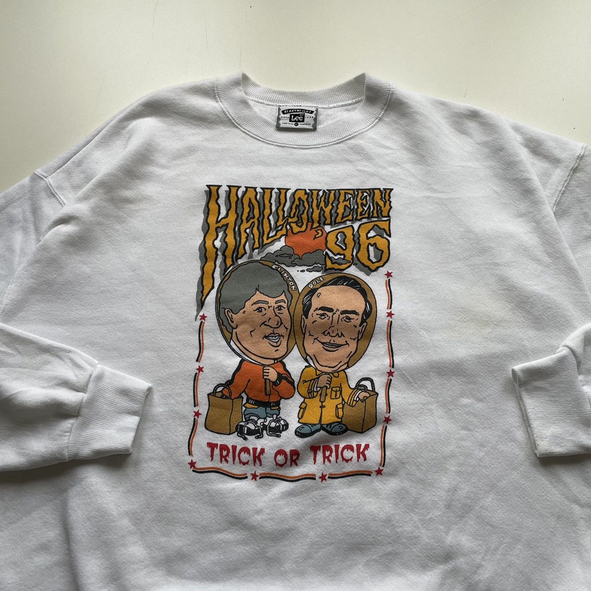 Vintage Vintage 90s 1996 US President Clinton Halloween crewneck XL Size US XL / EU 56 / 4 - 2 Thumbnail