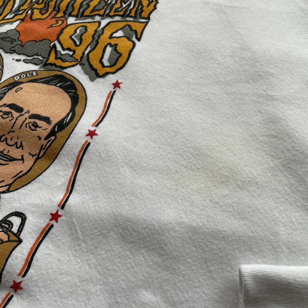 Vintage Vintage 90s 1996 US President Clinton Halloween crewneck XL Size US XL / EU 56 / 4 - 3 Thumbnail