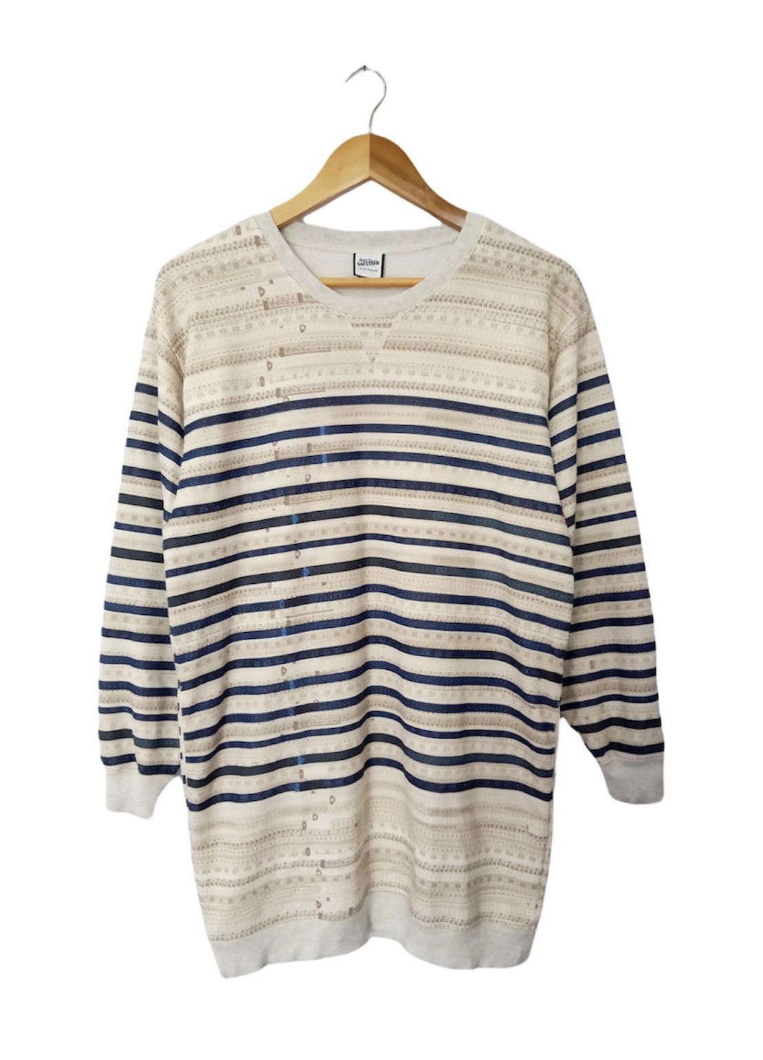 Jean Paul Gaultier 🔥JPG FULLPRINTS CREWNECK OVERSWEATSHIRTS Size US M / EU 48-50 / 2 - 1 Thumbnail