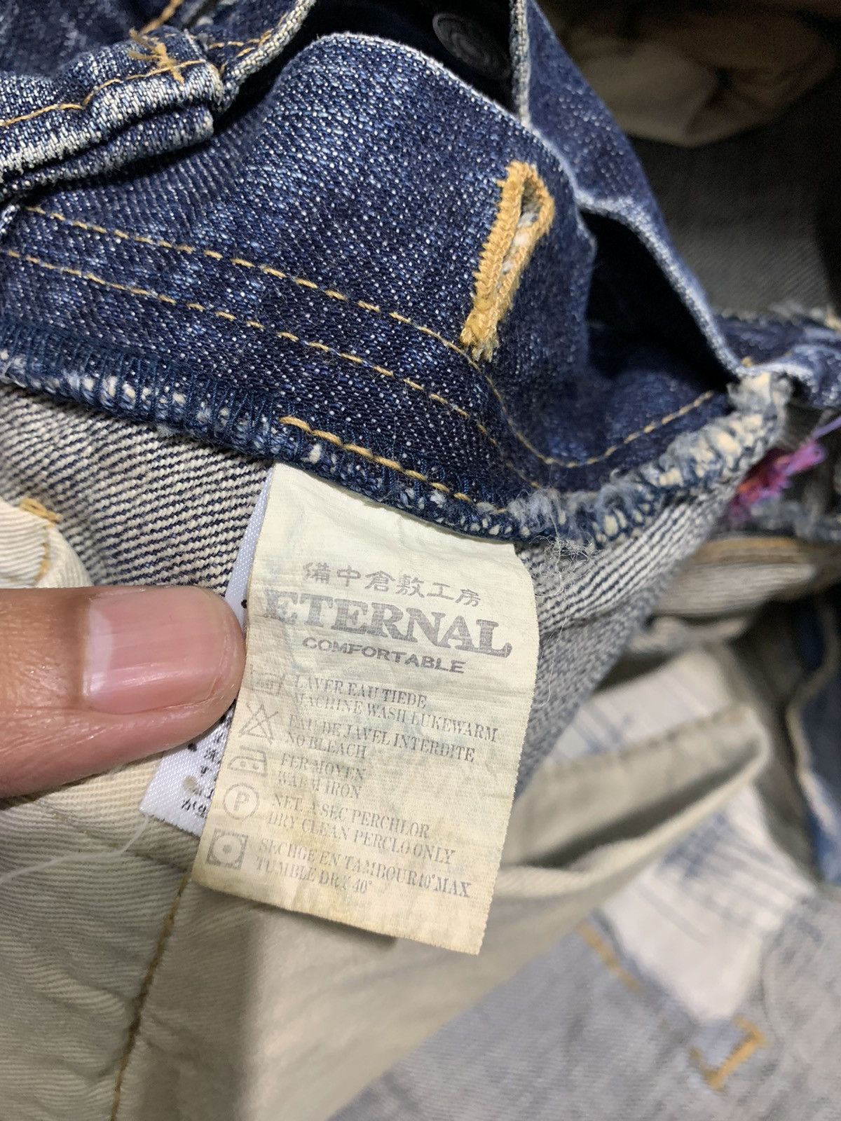 Eternal 🔥ETERNAL JAPAN DISTRESSED PATCHWORK DENIM W32 Size US 32 / EU 48 - 11 Thumbnail