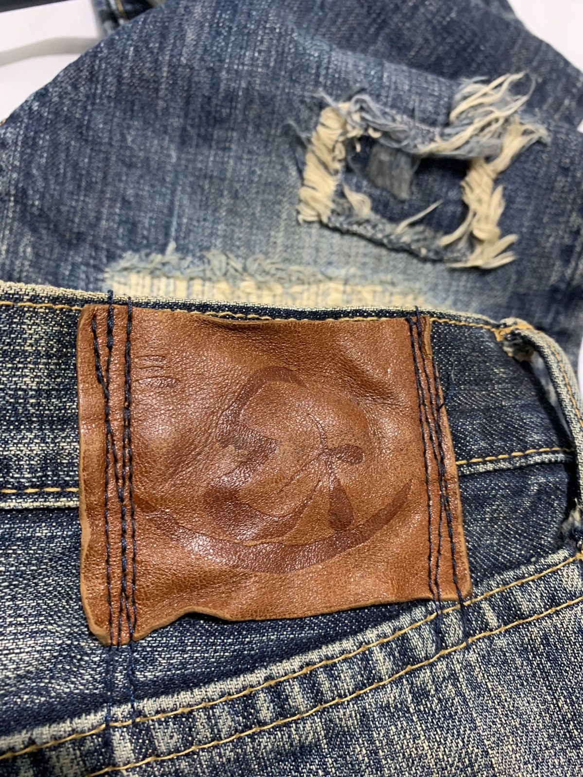 Eternal 🔥ETERNAL JAPAN DISTRESSED PATCHWORK DENIM W32 Size US 32 / EU 48 - 10 Thumbnail
