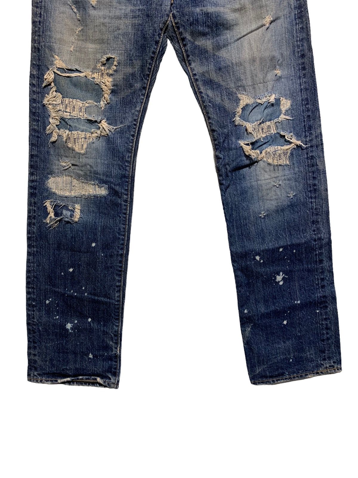 Eternal 🔥ETERNAL JAPAN DISTRESSED PATCHWORK DENIM W32 Size US 32 / EU 48 - 2 Thumbnail