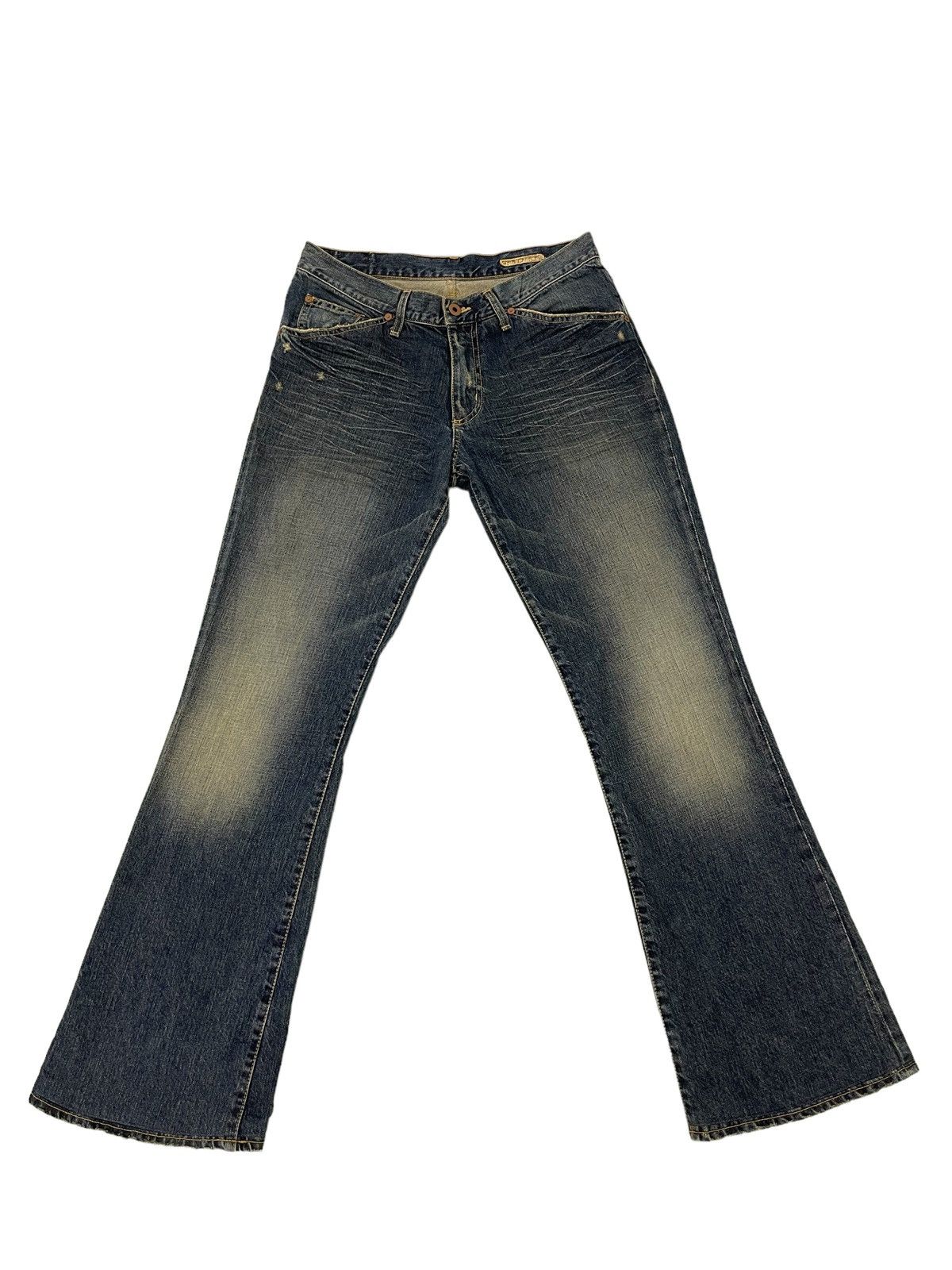 Japanese Brand Flare Jeans Chip & Pepper Denim Clawmark Boot Cut 2🟦2 Size US 31 - 2 Thumbnail