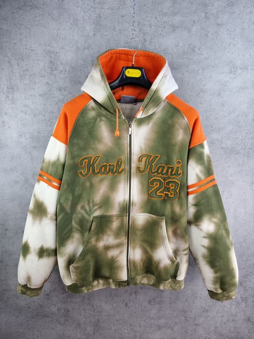 Kani 90s Rare TYE DYE Camo KARL KANI Zip Up Hoodie Grailed