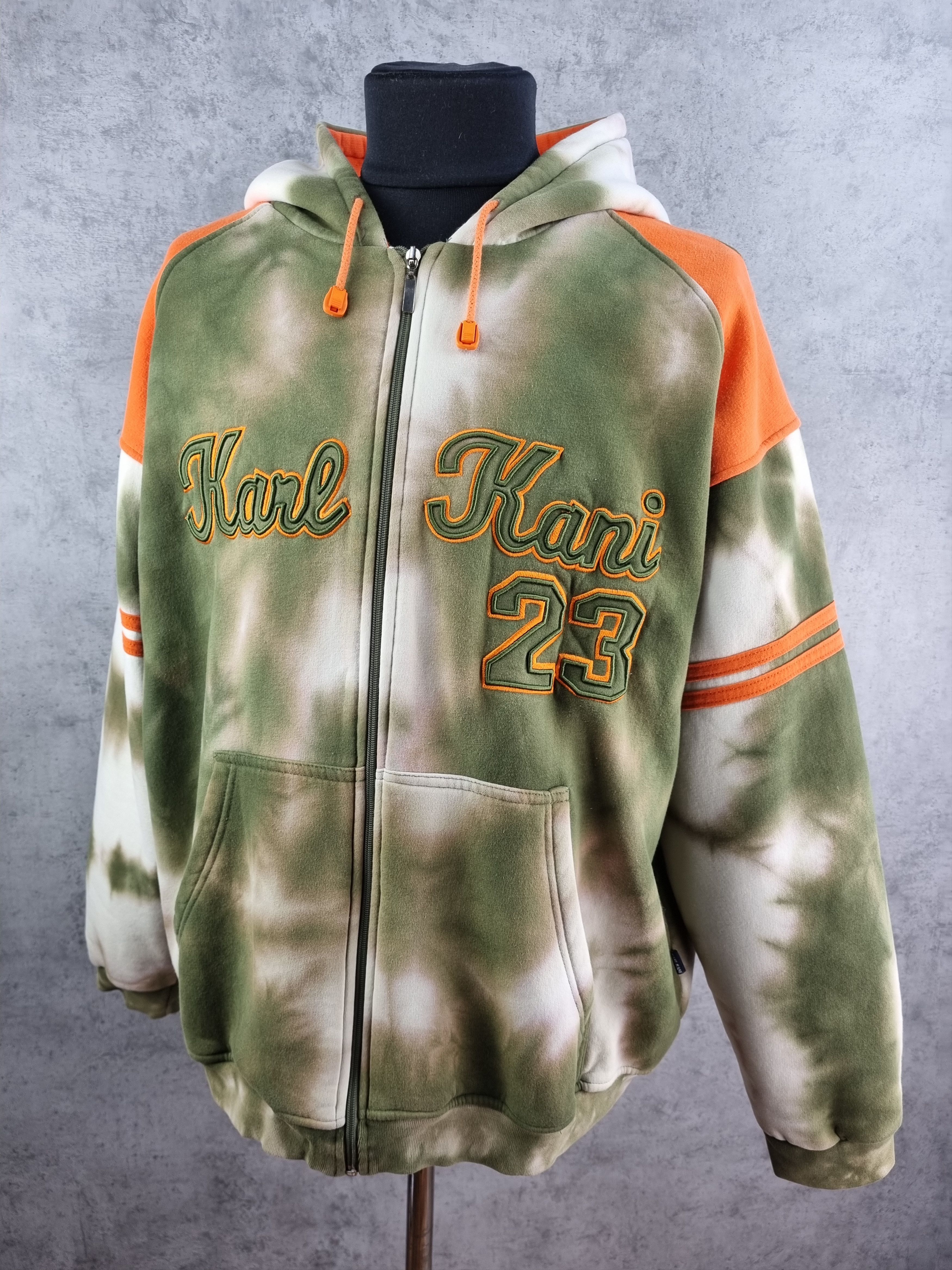 Karl Kani × Rap Tees 90s Rare TYE DYE Camo KARL KANI Zip Up Hoodie Size US XL / EU 56 / 4 - 3 Thumbnail