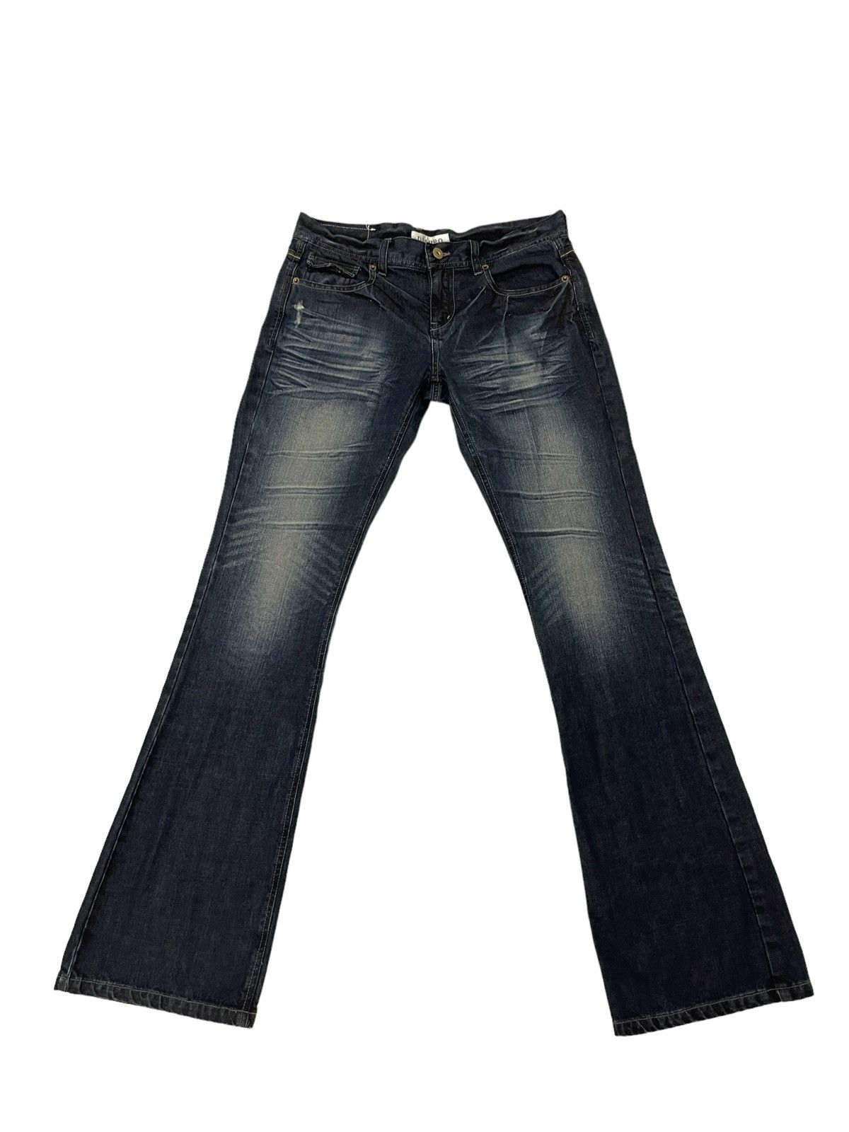 Flare Jeans Diabro Acid Wash Low Rise Denim Boot Cut 2🟦2