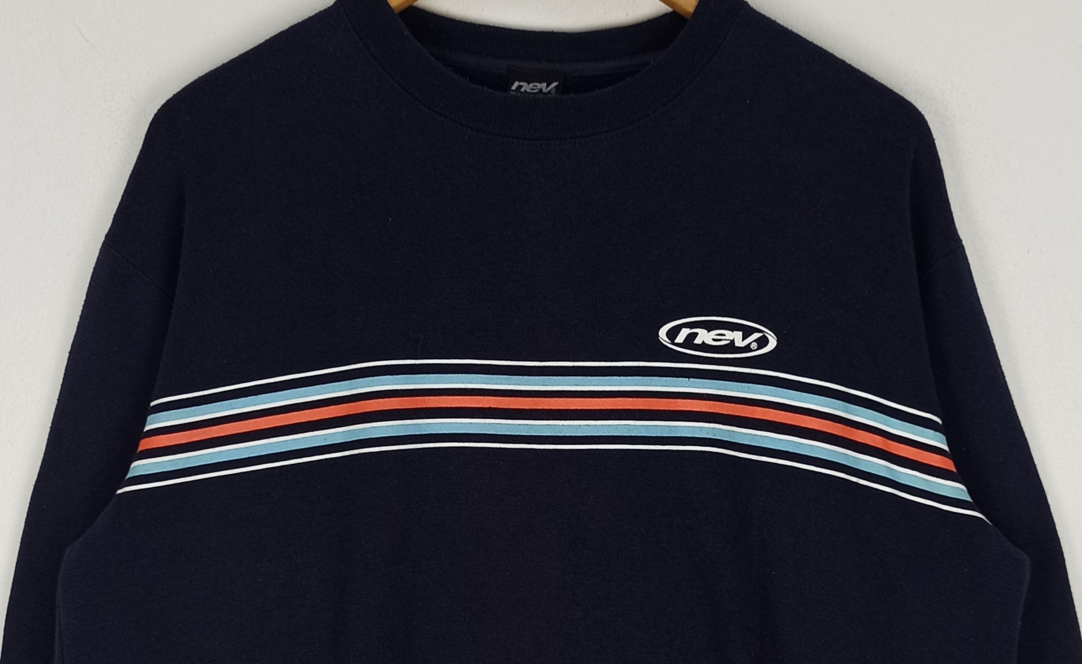 Japanese Brand Vintage Nev Sweatshirt Crewneck Jumper Line Design Size US M / EU 48-50 / 2 - 2 Thumbnail