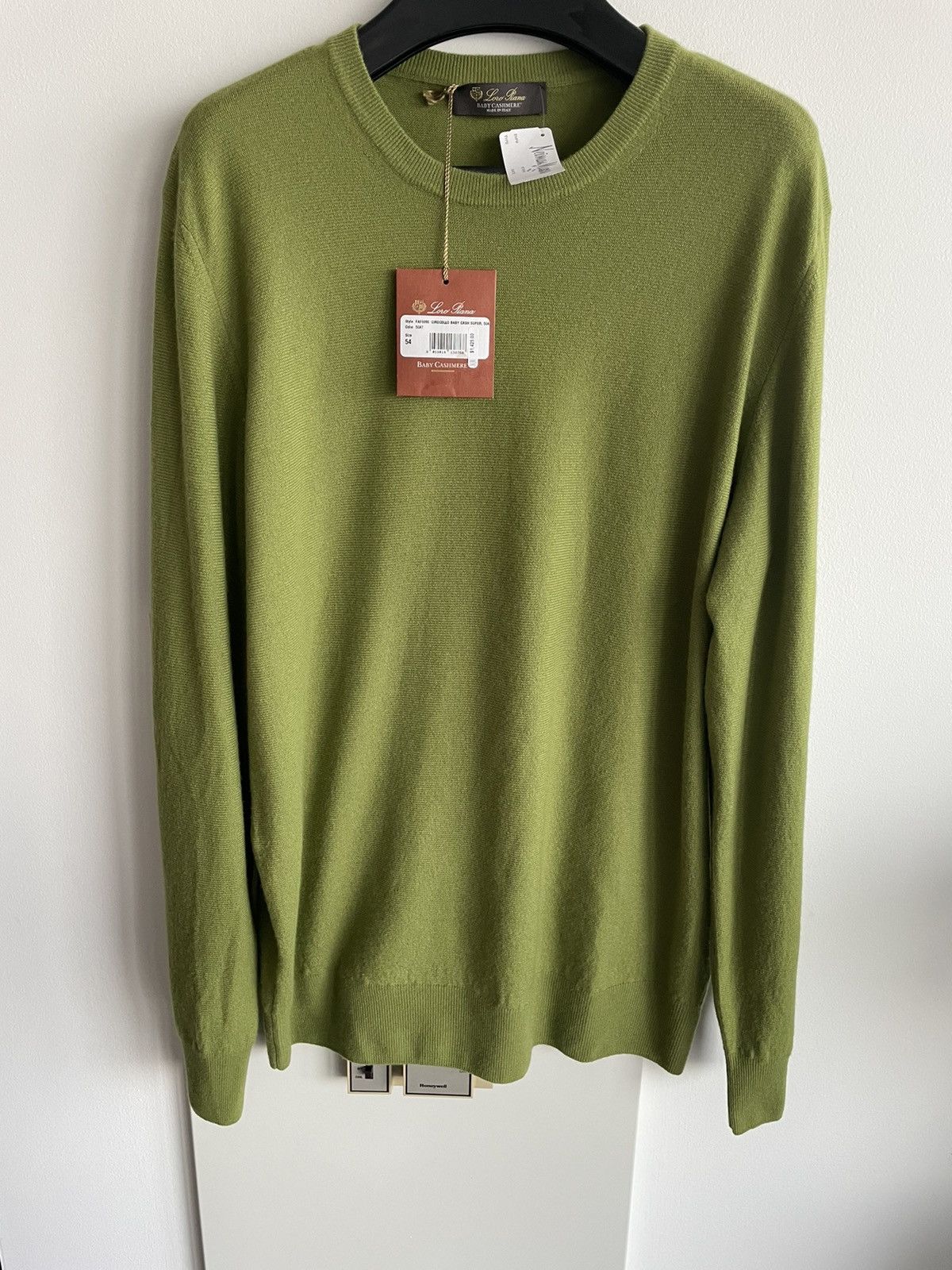 Loro Piana $1,650 Value Brand NEW Classic Pure Baby Cashmere Sweater Size US L / EU 52-54 / 3 - 3 Thumbnail