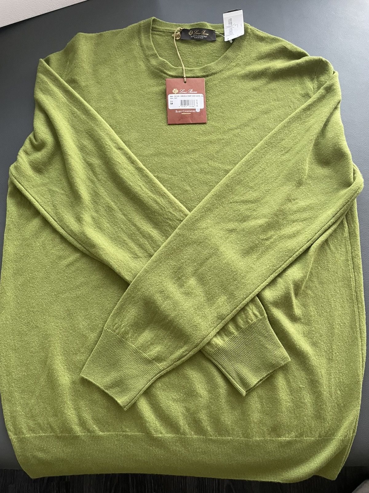 Loro Piana $1,650 Value Brand NEW Classic Pure Baby Cashmere Sweater Size US L / EU 52-54 / 3 - 19 Thumbnail