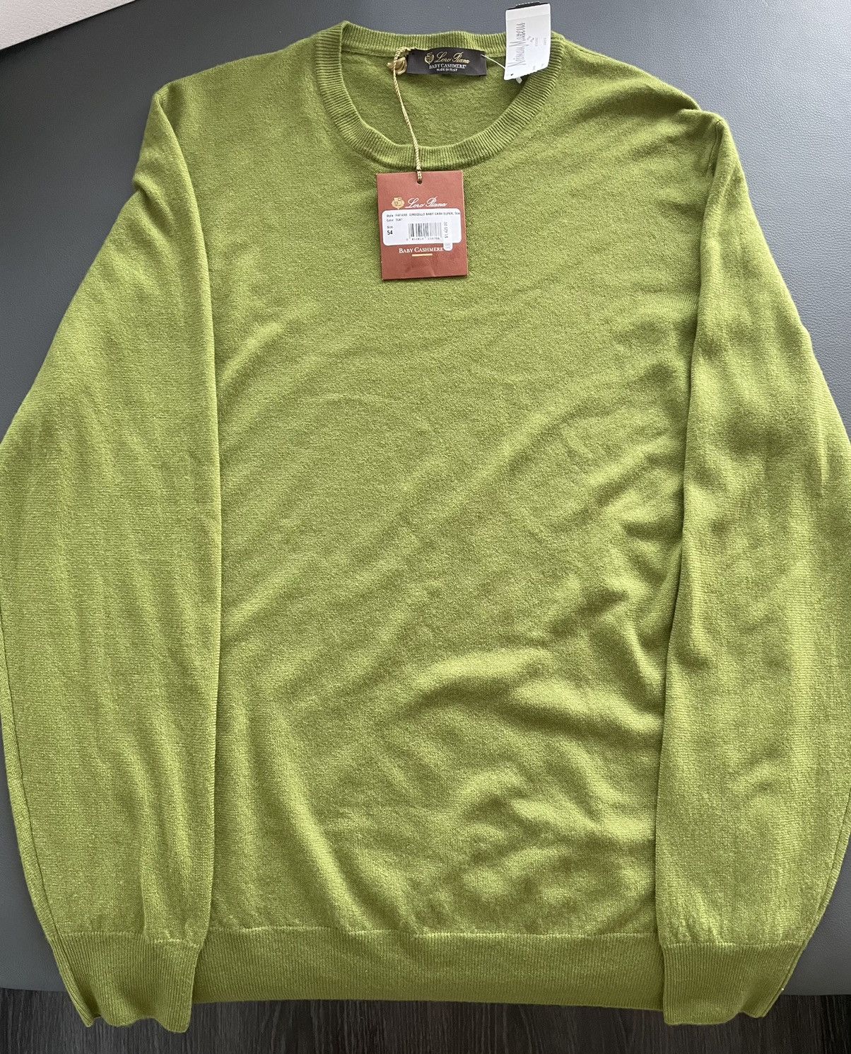 Loro Piana $1,650 Value Brand NEW Classic Pure Baby Cashmere Sweater Size US L / EU 52-54 / 3 - 16 Thumbnail