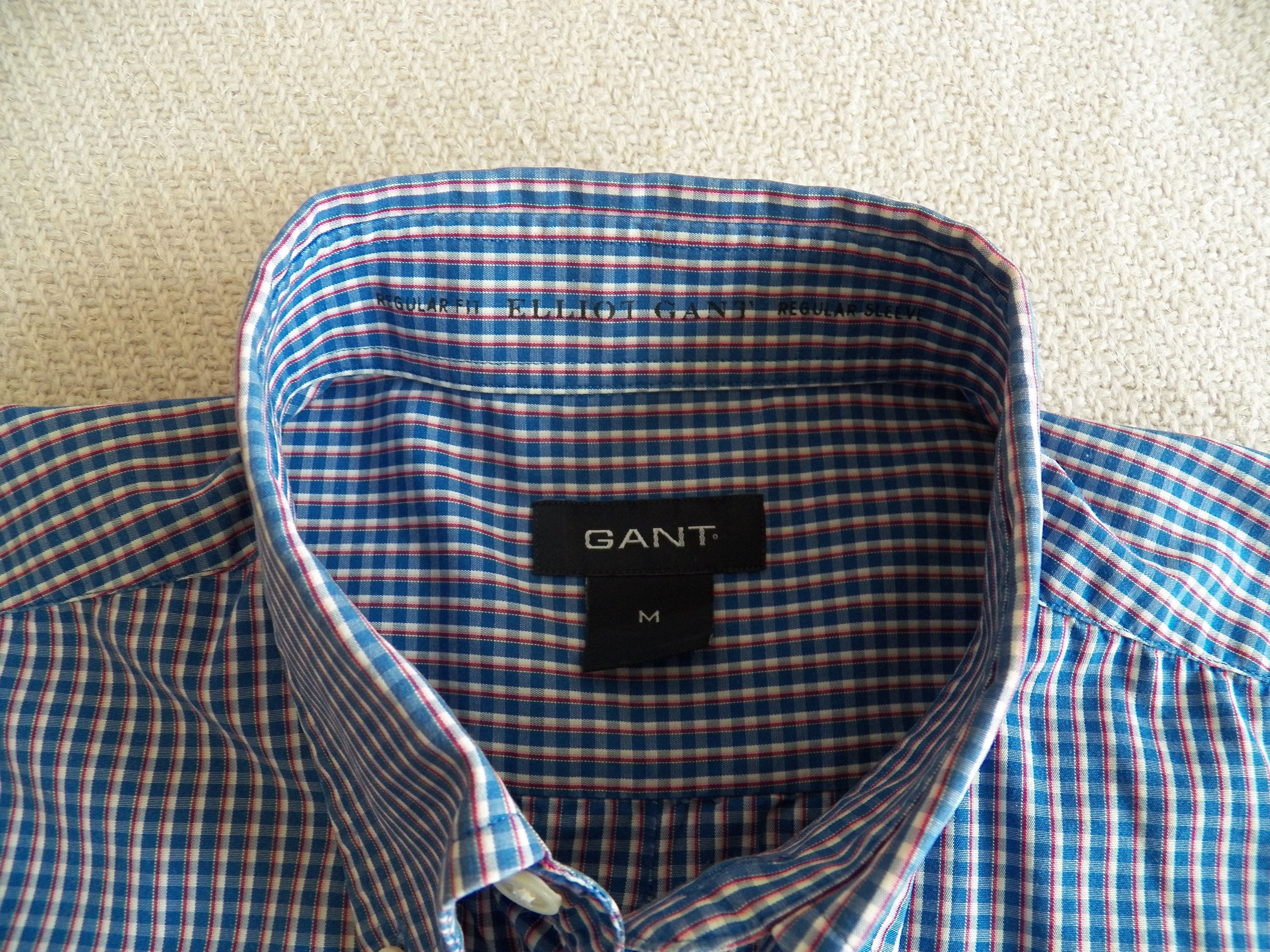 Gant ELLIOT GANT SHIRT blue multi check cotton longsleeve reg fit Size US M / EU 48-50 / 2 - 5 Thumbnail