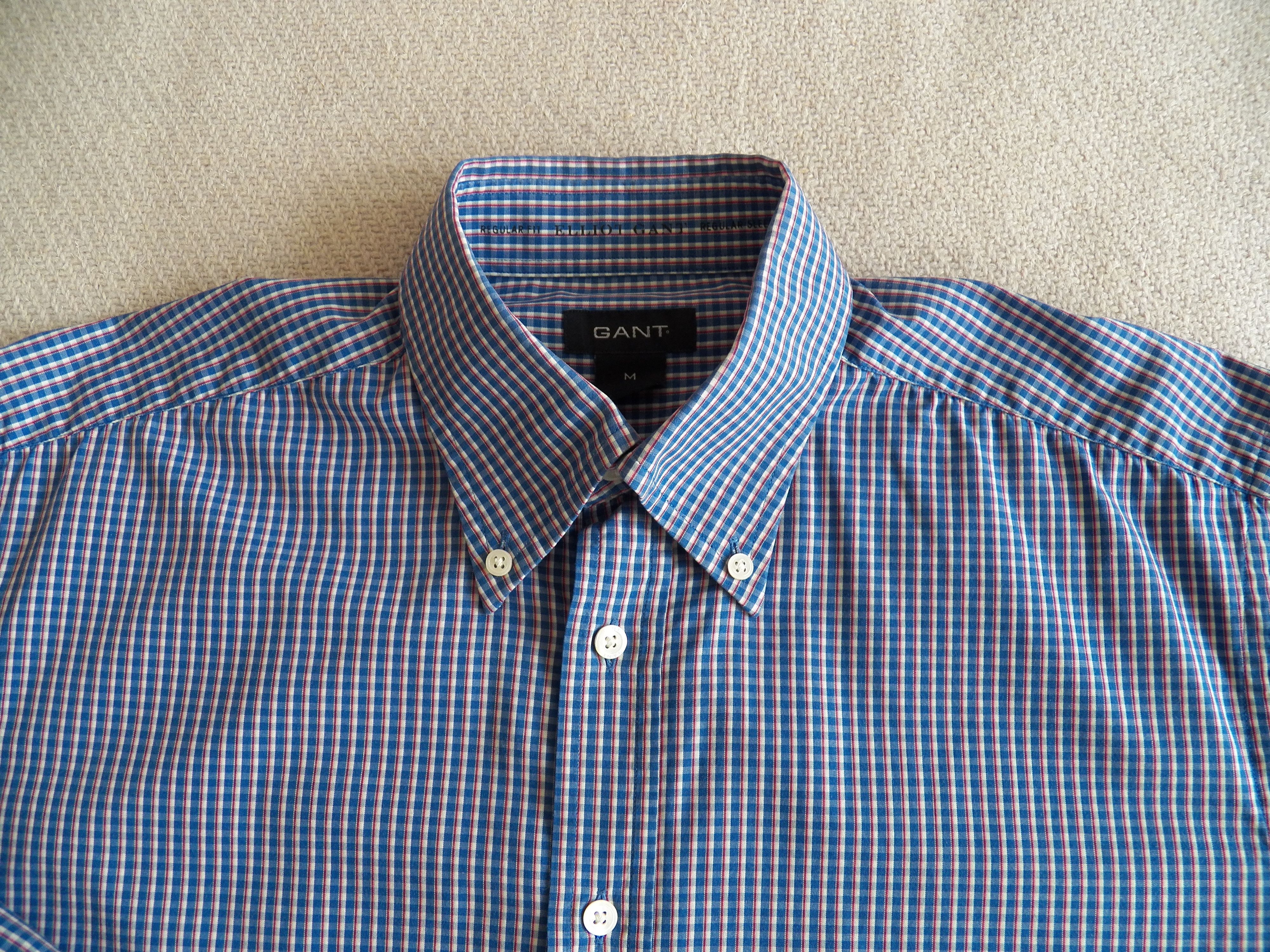 Gant ELLIOT GANT SHIRT blue multi check cotton longsleeve reg fit Size US M / EU 48-50 / 2 - 4 Thumbnail