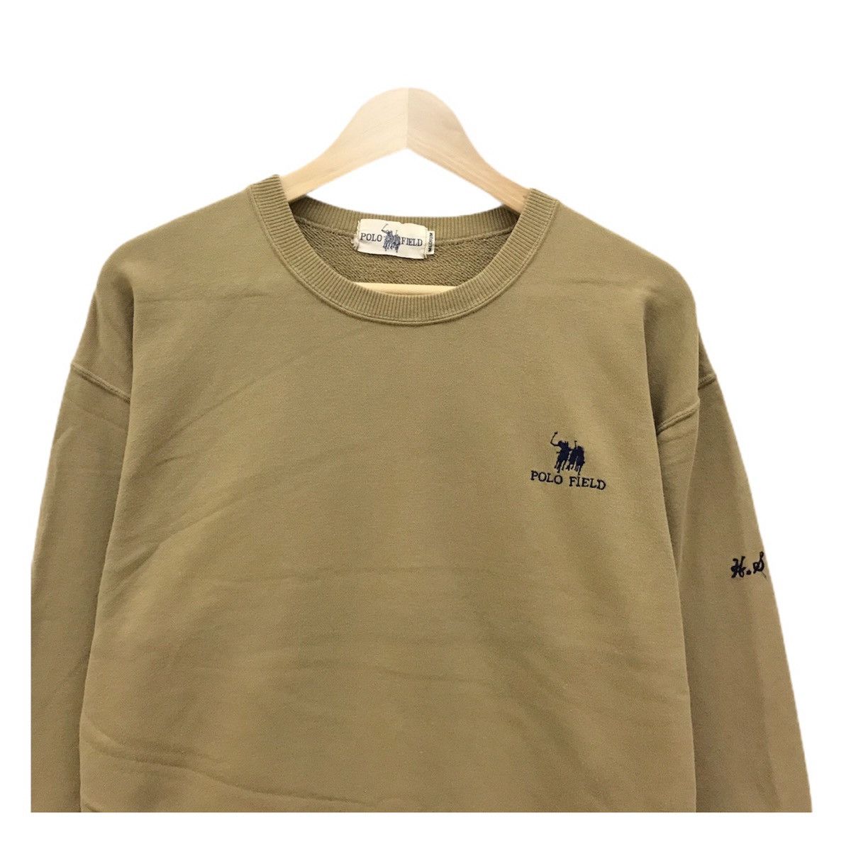 Vintage Polo Field Sweatshirt Crewneck Big Logo Spellout Polo Field Size US M / EU 48-50 / 2 - 2 Thumbnail