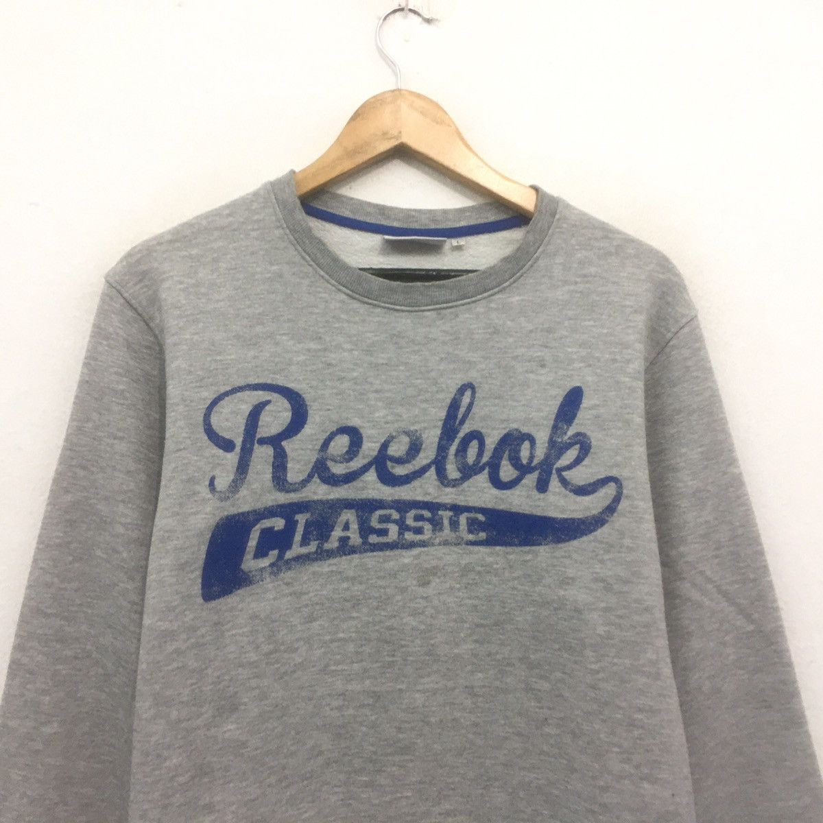 Reebok × Vintage Vintage REEBOK Sweatshirt Big Logo Spellout Clasic Size US M / EU 48-50 / 2 - 2 Thumbnail