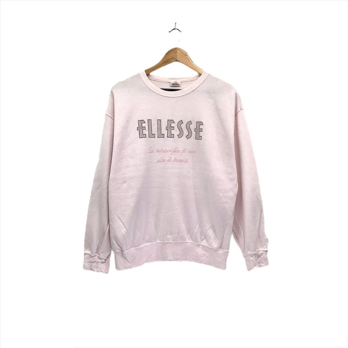 Ellesse × Vintage ELLESSE Sweatshirt Crewneck BigLogo Ellesse Sport Tennis Size US M / EU 48-50 / 2 - 1 Thumbnail
