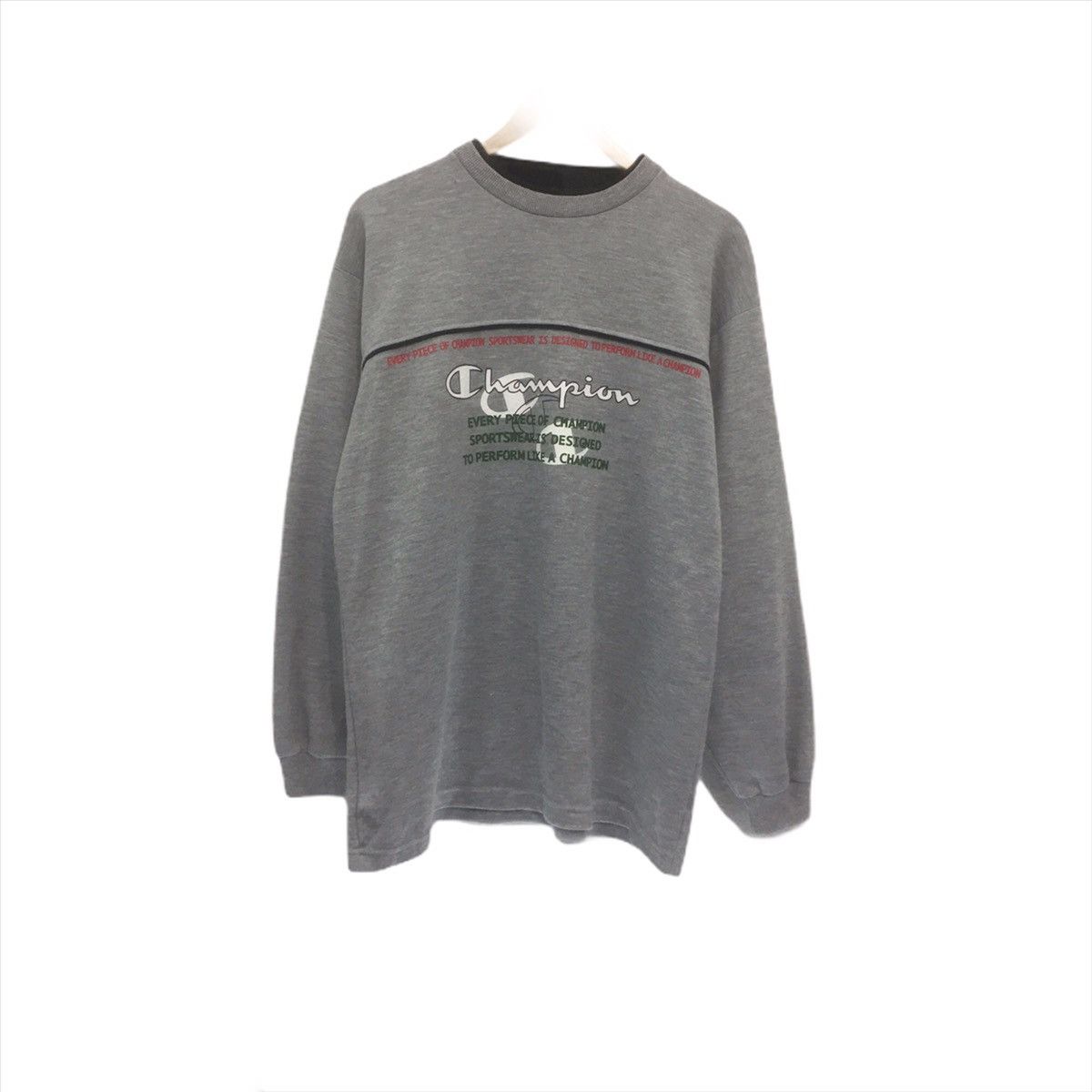 Champion × Japanese Brand × Vintage Vintage Champion Biglogo Spellout Sweatshirt Crewneck Size US L / EU 52-54 / 3 - 1 Thumbnail