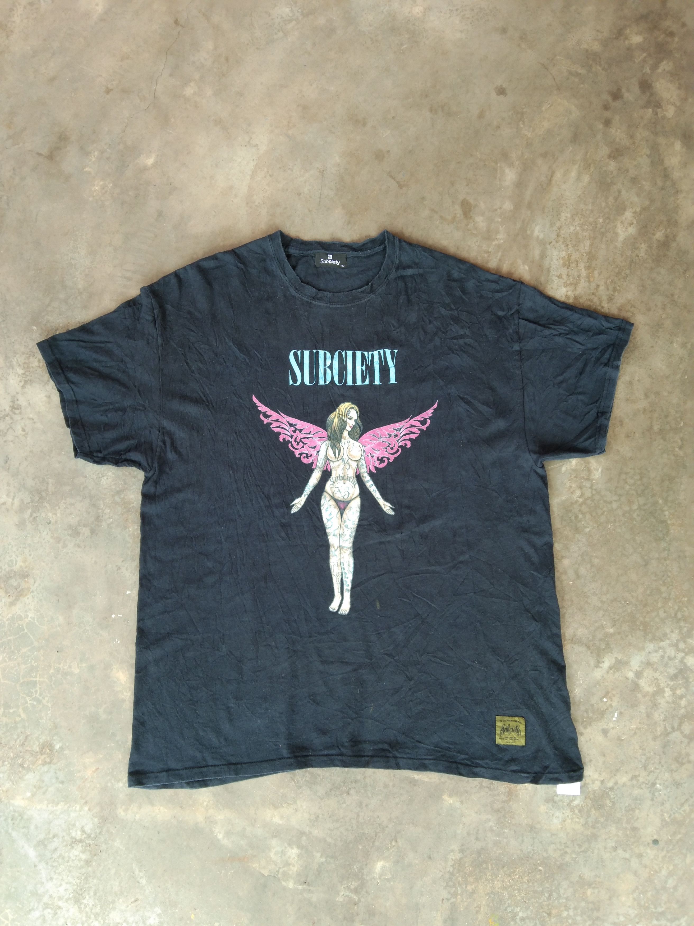 Japanese Brand Subciety Japan Logo T Shirt Size US XL / EU 56 / 4 - 1 Thumbnail