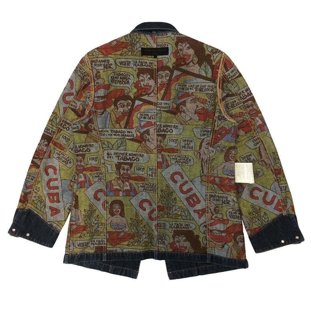 Comme des Garcons Comme Des Garçons Homme 2002 Reversible Cuba Denim Jacket Size US S / EU 44-46 / 1 - 5 Thumbnail
