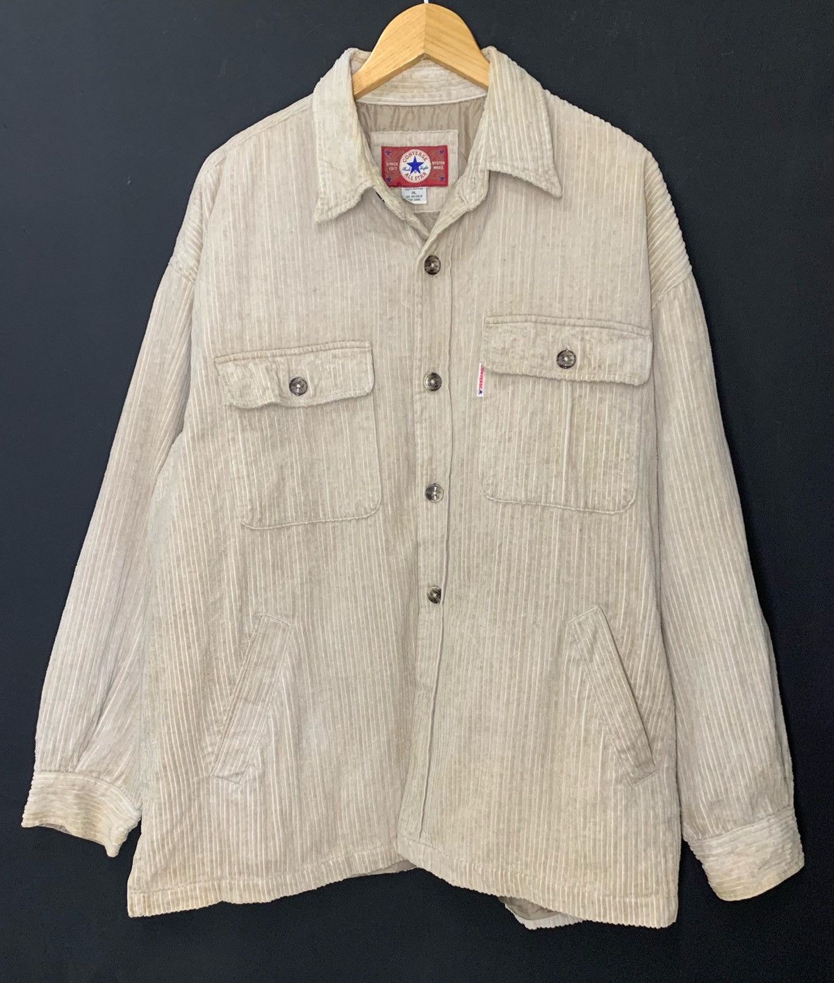Converse × Flannel × Vintage ❤️ Vintage Converse Curdoruy Oversized Shirts/Jacket Size US L / EU 52-54 / 3 - 1 Thumbnail