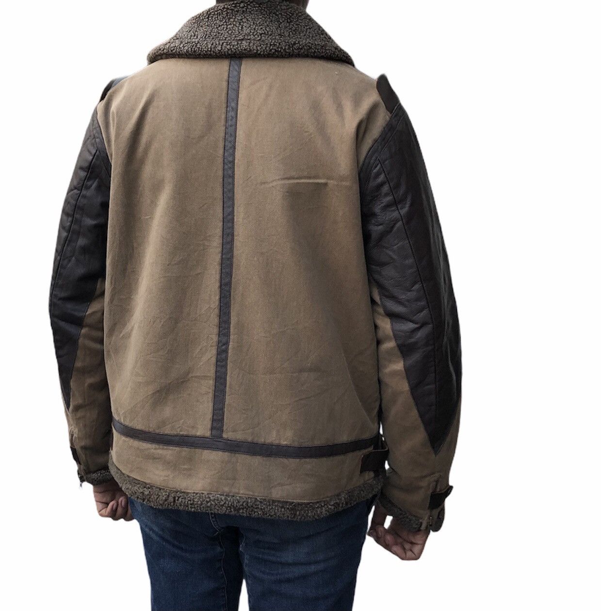 Japanese Brand Rescue Squad Sherling FauxSherling Real Suede Leather Jacket Size US M / EU 48-50 / 2 - 5 Thumbnail