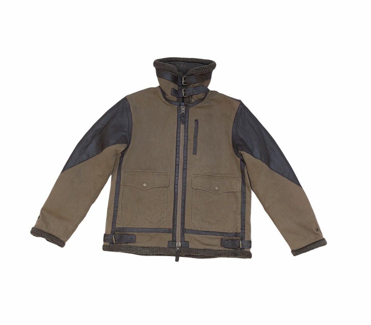 Japanese Brand Rescue Squad Sherling FauxSherling Real Suede Leather Jacket Size US M / EU 48-50 / 2 - 11 Thumbnail
