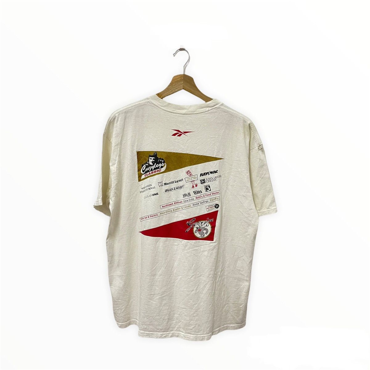Reebok × Vintage Vintage Reebok Design For Athlete Rugby Graphic Tshirt Size US L / EU 52-54 / 3 - 3 Thumbnail