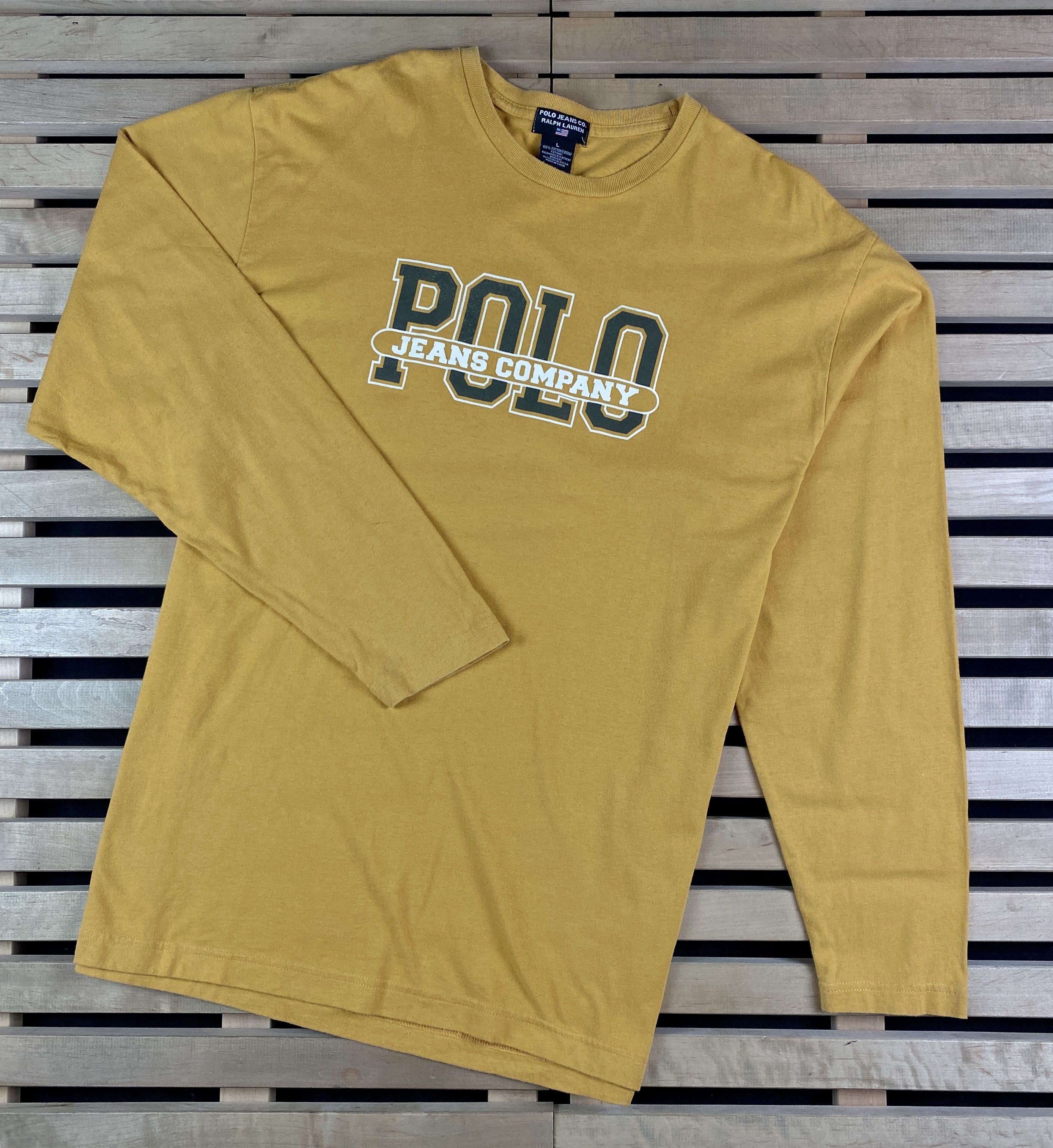 Polo Ralph Lauren × Ralph Lauren × Vintage Mens Polo Jeans Vintage Long Sleeve Size L Size US L / EU 52-54 / 3 - 1 Thumbnail