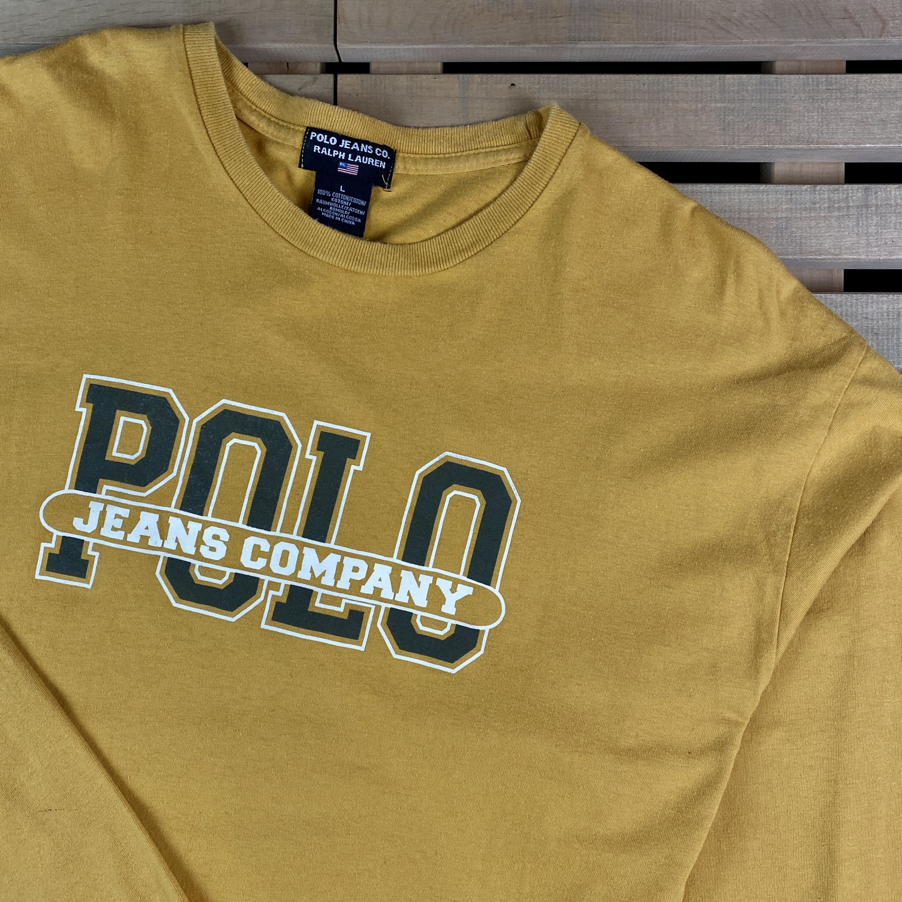 Polo Ralph Lauren × Ralph Lauren × Vintage Mens Polo Jeans Vintage Long Sleeve Size L Size US L / EU 52-54 / 3 - 2 Thumbnail